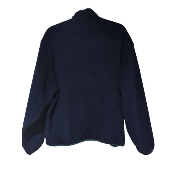 WOOLRICH Jacket Mens XL Vintage Long-sleeve Quarter Snap Pullover Blue Green - Picture 2 of 15